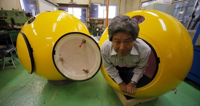 Japoneses crean refugio esfrico flotante para sobrevivir a tsunamis