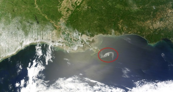 La NASA publica imgenes del derrame de petrleo que afecta al Golfo de Mxico