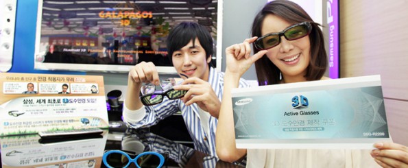 Samsung planea hacer anteojos 3D para gente miope