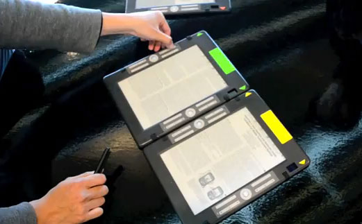 Tablet con tinta elctronica que se combina con sus congneres