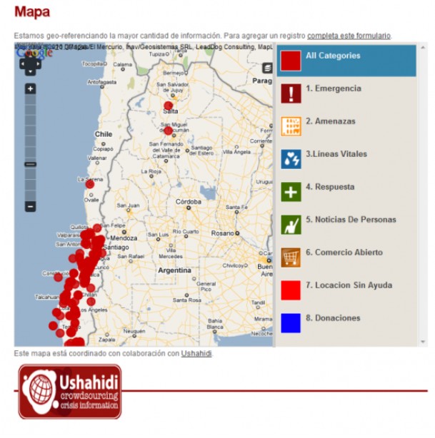 Ushahidi: Kenia ayuda a Chile usando internet
